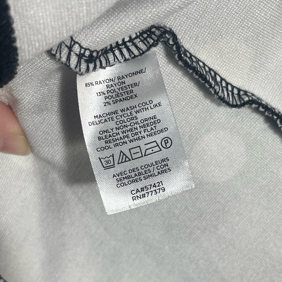 Ann Taylor, Black with white/tan polkadot dress. Size 2 petite. - Picture 8 of 9